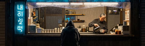 Всплеск неона в кофе