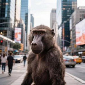 Как бабуину в течение суток притворяться человеком